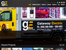 Tablet Screenshot of gatewayelectric-us.com